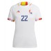Fotballdrakt Dame Belgia Charles De Ketelaere #22 Bortedrakt VM 2022 Kortermet